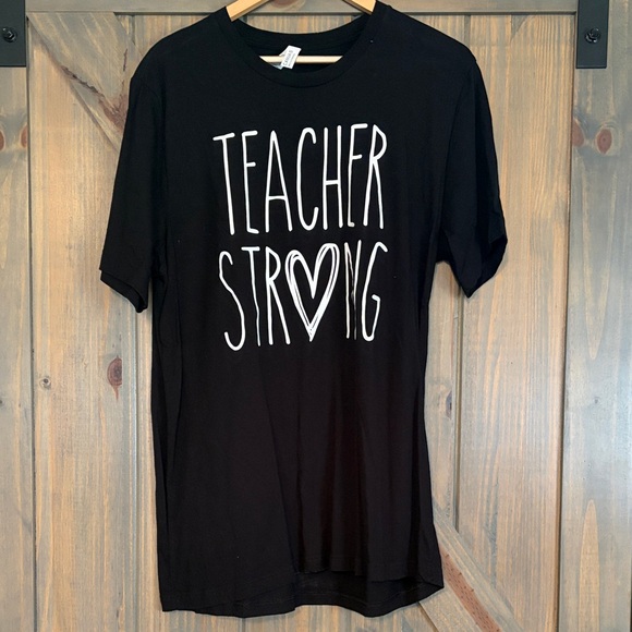 Bella Canvas Other - Teacher Strong Black Woman’s Tee Size XL